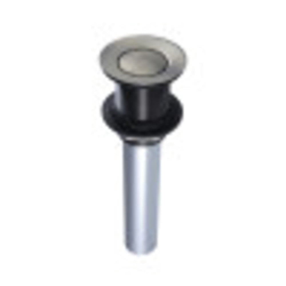 Bathroom Sink Push Pop-Up Drain without Overflow, 1-1/4" Pipe Dia., Brass EV8000MB