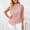 Pink, variant on FAHXNVB Women's High Neck Sleeveless Blouse Ruffle Front Pleated Casual Summer Flowy Tops Lightweight Loose Fit Shirts