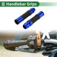 thumbnail image 2 of Cubiertas de manillares universales de motocicleta Unique Bargains 7/8" 22mm 15/16" 24mm, agarres de goma de aleación de aluminio para motocicleta, scooter, bicicleta, ATV, negro y azul, 1 par, 2 of 7