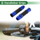 thumbnail image 2 of Cubiertas de manillares universales de motocicleta Unique Bargains 7/8" 22mm 15/16" 24mm, agarres de goma de aleación de aluminio para motocicleta, scooter, bicicleta, ATV, negro y azul, 1 par, 2 of 7