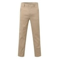 thumbnail image 3 of Men's Casual Pants Men's Spring And Summer Solid Color Twill Stretch Fashion Youth Street Slim Pencil Skinny Suit Pants Khaki 2XL, 3 of 7
