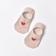 thumbnail image 4 of EeaseMX 5 pares de calcetines invisibles de silicona antideslizantes para mujer, de algodón, de boca baja, con diseño de corazón en colores caramelo., 4 of 7