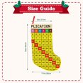 thumbnail image 3 of KLL Multiplication Table2 for 18" Christmas Stocking Snowman Xmas Stocking Holiday Christmas Decoration Gifts for Family Kids, 3 of 8