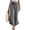 Dark Gray, variant on Womens Plus Size Wide Leg Pants With Pockets High Waisted Palazzo Cropped Pants Summer Flowy Beach Lounge Casual Trousers