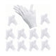 thumbnail image 1 of 12 pares de guantes de algodón blanco guantes de tela guantes de enfermería de algodón blanco cómodos y transpirables, 1 of 5