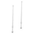 thumbnail image 3 of Mobutofu 2Pcs Expandable White Curtain Rods Adjustable Tension Rods for Bathroom and Closet Use, 3 of 8