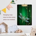 thumbnail image 7 of GZHJMY Green Dragonfly Acrylic Clipboard Letter Size 9" x 12.5" Decorative Clipboard with Low Profile Gold Metal Clip for Office School Student Women Whiteboard Clipboards, 7 of 7
