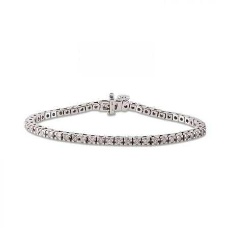 Foreli 1.5CTW Diamond 14K White Gold Bracelet