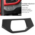 thumbnail image 4 of Headlight Adjustment Switch Trim, Carbon Fiber Pattern Wear  ABS Headlamp Switch Panel Frame Decorative  For Id.4 Id4x 2021-2022, 4 of 8