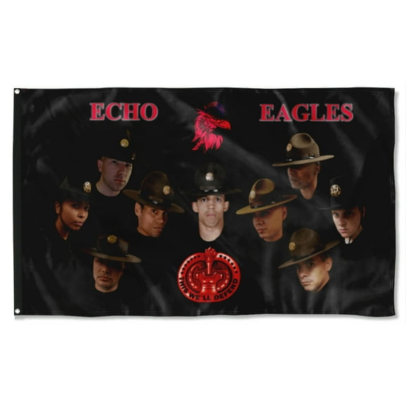 Cayyon Echo Eagles Flag 3x5Feet Military Banner with 2 Brass Grommets