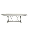 thumbnail image 3 of Michael Amini Eclipse Oval Rubberwood & Steel Dining Table in Moonlight Gray, 3 of 13