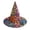 Style 1, variant on Quilted Witch Hat Decorative, Vintage Gothic Cone Hat with Wide Brim for Halloween Costume, Party & Home Display