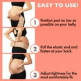 thumbnail image 5 of Banda para el vientre de maternidad para mujeres embarazadas: el embarazo debe tener una banda de soporte para el abdomen, la pelvis y la cintura (beige), 5 of 5