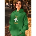 thumbnail image 2 of Bootiful. Ghost W Glitter Hoodie Women - Women Hoodie, Medium, 2 of 4