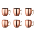 thumbnail image 1 of Mule de Moscú, tazas de cobre, taza de metal, taza de acero inoxidable para cerveza, cóctel y café, 1 of 5