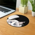 thumbnail image 5 of WIRESTER 7.88 in Round Mouse Pad with Non-Slip Rubber Base for Computers, Laptop, Office & Home - Animal Lilac Ragdoll Cat, 5 of 5
