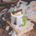 thumbnail image 5 of 3dRose, Vintage Eiffel Tower - France, 15oz Two-Tone Green Mug, 5 of 7