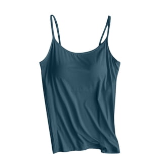 UoCefik Womens Camisole Tops Shelf Bra Summer Adjustable Spaghetti