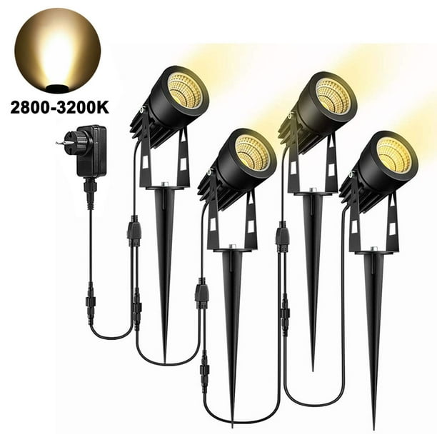 4 Pack Landscape Lights Low Voltage Landscape Spotlights IP65
