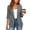 Gray, variant on JFGHDG Blazer for Women Open Front 3/4 Ruched Sleeve Notched Lapel Suit Jacket Casual Work Office Blazers with Side Patch Pockets Blackish Green L