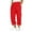 Red, variant on Men's Wide Leg Jogging Sweatpants Elastic Waist Casual Sports Trousers with Drawstring and Multiple Pockets for Summer Wear