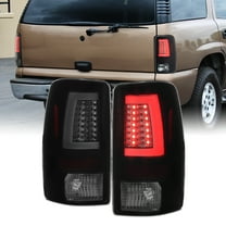 AKKON - For Black Smoked 00-06 GMC Yukon XL 1500/ 2500 Chevy Suburban Tahoe LED Bar Tail Brake Lights Left Right