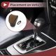 thumbnail image 3 of Cubierta de pomo de cambio de marchas Unique Bargains, protector de manija de cambio para Kia Soul 2020-2023, cuero sintético negro y marrón, 3 of 6