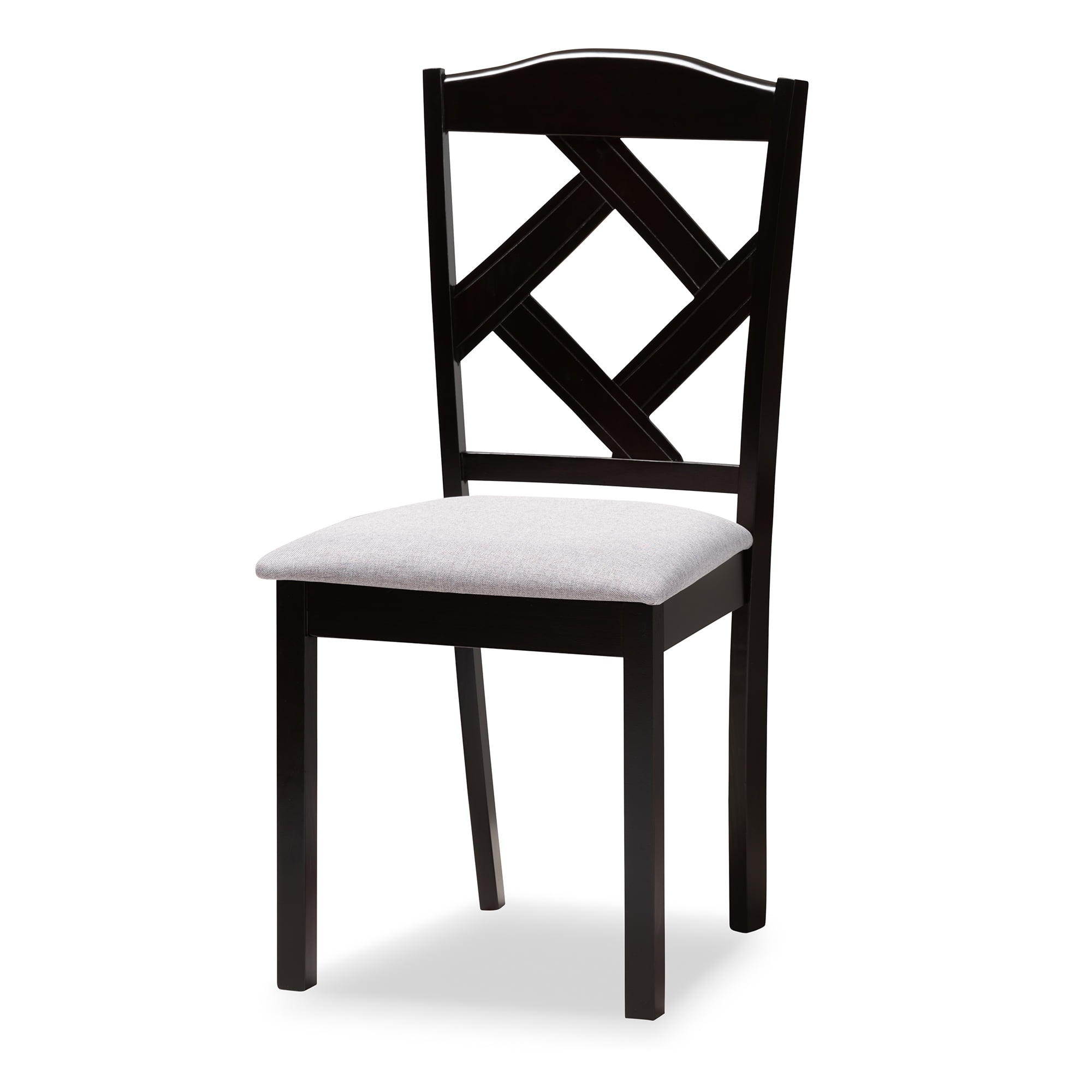 Baxton Studio Ruth Transitional Dining Set, 7-Piece, Dark Brown