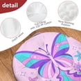 thumbnail image 4 of Round Meditation Cushion, 22" Dutch Velvet Floor Pillow with PP Cotton Filling for Yoga, Zen, Reading, and Floor Seating, Spring Butterfly Print, 4 of 5