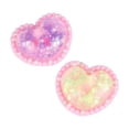thumbnail image 2 of Sequined Heart Squishy Anxiety Relief Toy, Sparkle Filled Sensory Squeeze Fidget Toy, Portable Calming Hand Toy for Teens Adults School Travel Daily Relaxation, 2 of 6