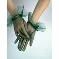 thumbnail image 2 of YooGuoGuo Short Tulle Gloves for Women Vintage Bow Ruffle Mesh Sheer Gloves Tea Party Wedding Gloves, 2 of 7