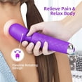 thumbnail image 2 of Godewogo Wand personal massage vibrator, equipped with 20 vibration modes, 8-speed, body massager, wireless charging,Purple, 2 of 7