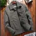 thumbnail image 3 of Chaqueta de invierno informal para exteriores para hombre, nueva chaqueta gruesa y cálida para hombre, parka informal de cordero, chaqueta de moda para hombre, ropa de terciopelo militar para hombre, 3 of 5