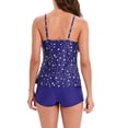 thumbnail image 4 of Trajes de baño tankini para mujer, traje de baño de dos piezas para mujer, traje de baño con estampado de flores, traje de baño de dos piezas, durabilidad mejorada, 4 of 6