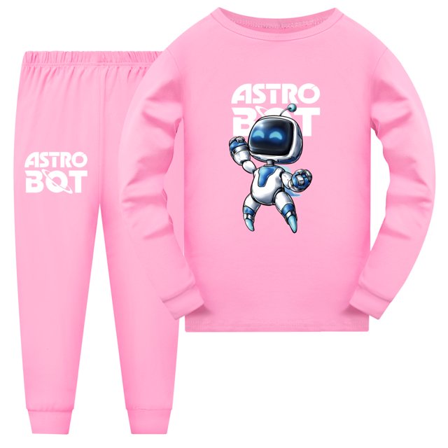 Nouveau Pyjama robot Astronaute Printemps et Automne pour Garçons et Filles, Col Rond