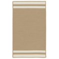 thumbnail image 1 of Colonial Mills Rug DE55R096X120S Denali End Stripe Braided Area Rug  Ivory - 8 x 10 ft., 1 of 1