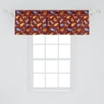 thumbnail image 2 of Ambesonne Hippo Window Valance, Doodle Animals, 54" X 18", Multicolor, 2 of 3