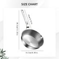 thumbnail image 4 of 1x Egg Pan,Nonstick Skillet,Stainless Steel Small Frying Pan With Multi Layer Bottom For Butter Melting And Omelet Cooking,Compatible With Gas and Induction Stoves,Dishwasher/Oven Safe,6",6", 4 of 4