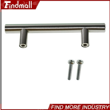 findmall 50 Pack 5 Inch Stainless Steel T Bar Pulls Knobs Handles Cabinet Door
