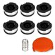 thumbnail image 1 of 6x Spulen & Spulendeckel Fr Black & Decker Rasentrimmer Trimmer Fadenspule, 1 of 5