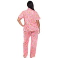 thumbnail image 4 of White Mark Women's Tropical Short Sleeve Button-Down Pajama Set, 4 of 6