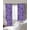 Purple, variant on Vintage Purple Blackout Curtains for Bedroom/Living Room, Thermal Insulated Kitchen Curtains, Retro Botanical Abstract Art Grommet Darkening Window Treatment Drapes 42"x63"x2