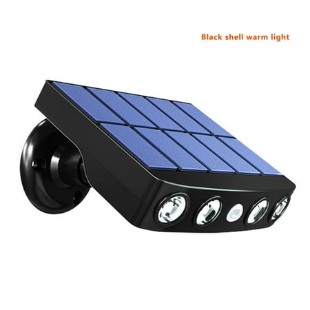 

Rinhoo Fence Light Solar Power Garden 360° Adjustable Light IP65 Waterproof Outdoor Pathway Lamp Black Warm Light