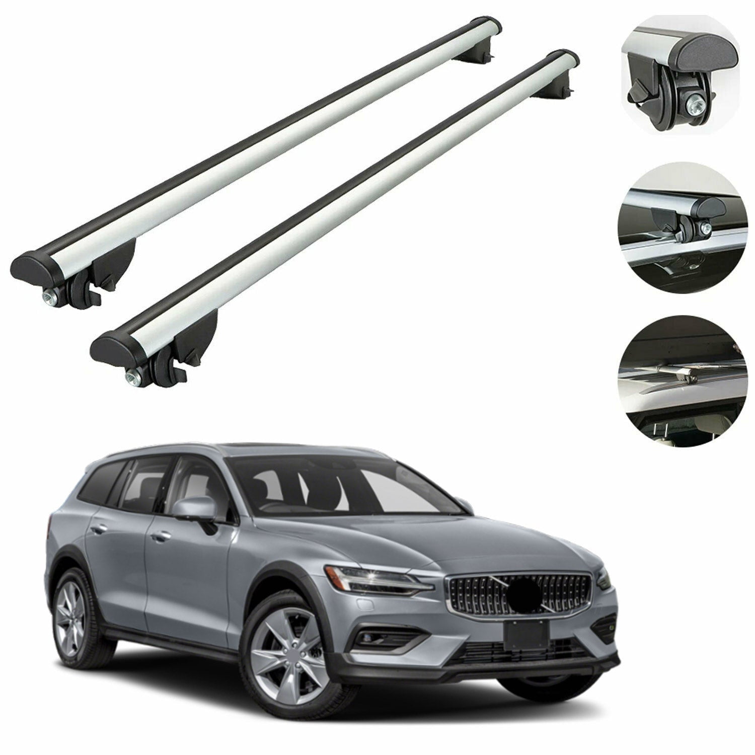 Roof Rack Cross Bars For Volvo V60 Cross Country Wagon 20192022 Luggage Carrier