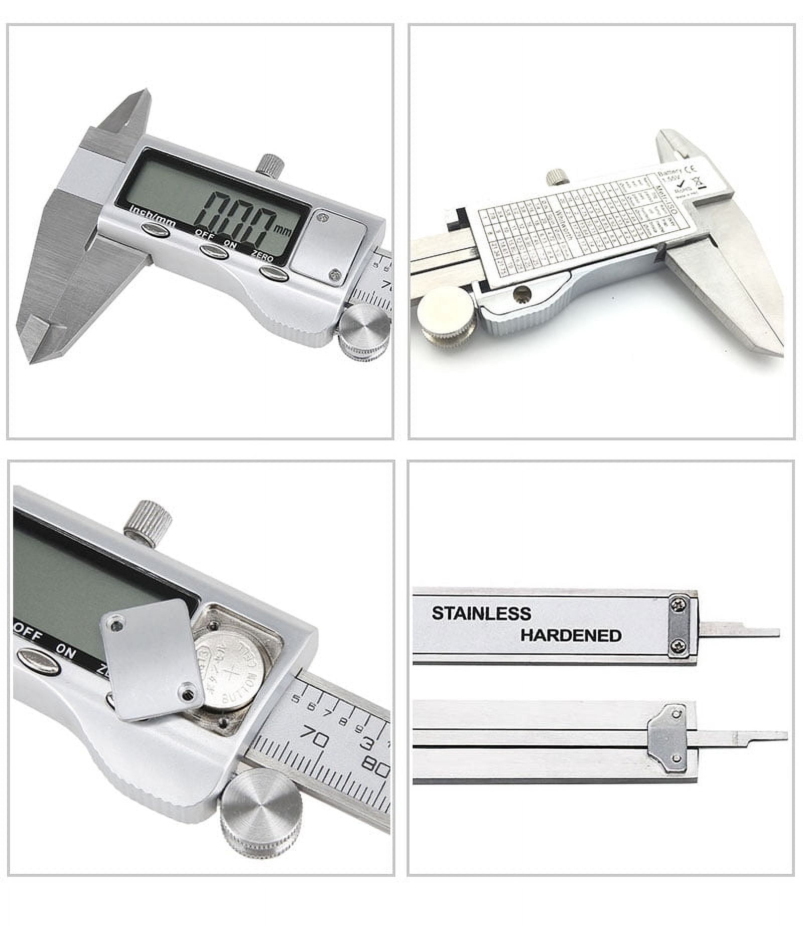 Metal Caliper 150/200/300MM Stainless Steel Electronic Digital Vernier Caliper Micrometer Measuring Tool Caliper ,Easy to Operate