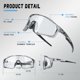 thumbnail image 5 of Gafas de Sol Deportivas para Ciclismo VOZAPOW Fotocromáticas UV400 con Montura TR90, 5 of 6