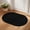 Black, variant on Diatomaceous Earth Bath Mat 16"x24", Grey Absorbent Half Circle Bathroom Rugs with Non-Slip Backing Rubber, Low-Profile Doormat for Kitchen Sink Indoor Modern Pure Gray