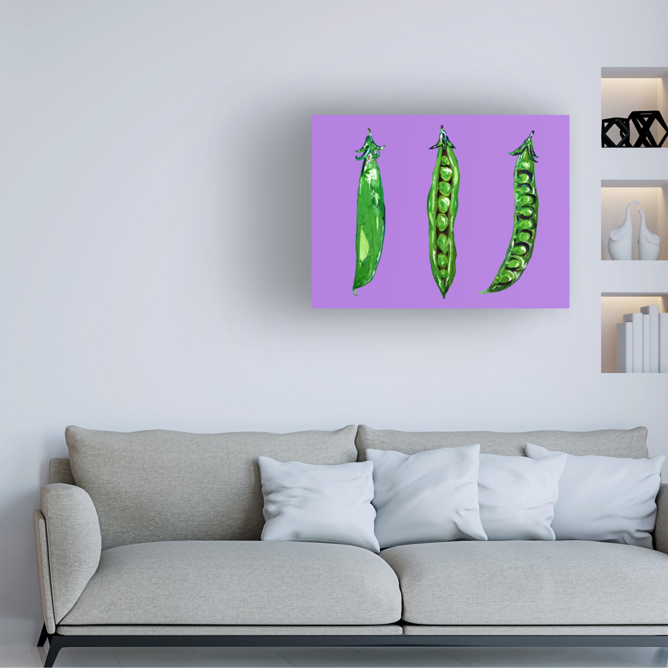 Trademark Fine Art Alice Straker Peas In a Pod Canvas Wall Art