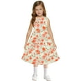 thumbnail image 7 of Spazoro Little & Big Girls A-Line Dress, Floral Print Sleeveless Crew Neck 2025 New Style Summer Dresses for Child Girls Multicolor Size 4 T, 7 of 7