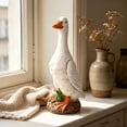 thumbnail image 2 of BZPIZ Desk Goose, Garden Porch Goose Statues, 9.8In Resin Real Concrete Porch Goose Decor, Outdoor Animal Sculptures & Statues, Perfect for Home Garden Stairs, Backyard, Farm, Patio, 2 of 7